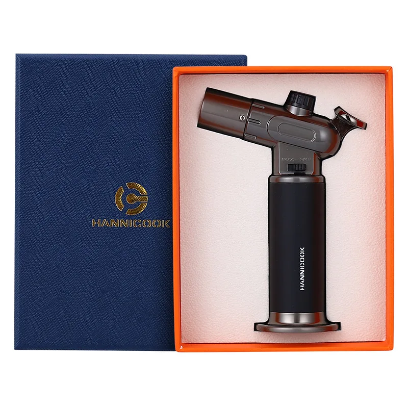 

Unique Windproof Gas Rechargable Plasma Lighter Gift Folding Spray Gun Butane Torch Turbo Jet Smoking Blue Flame Cigar Lighter