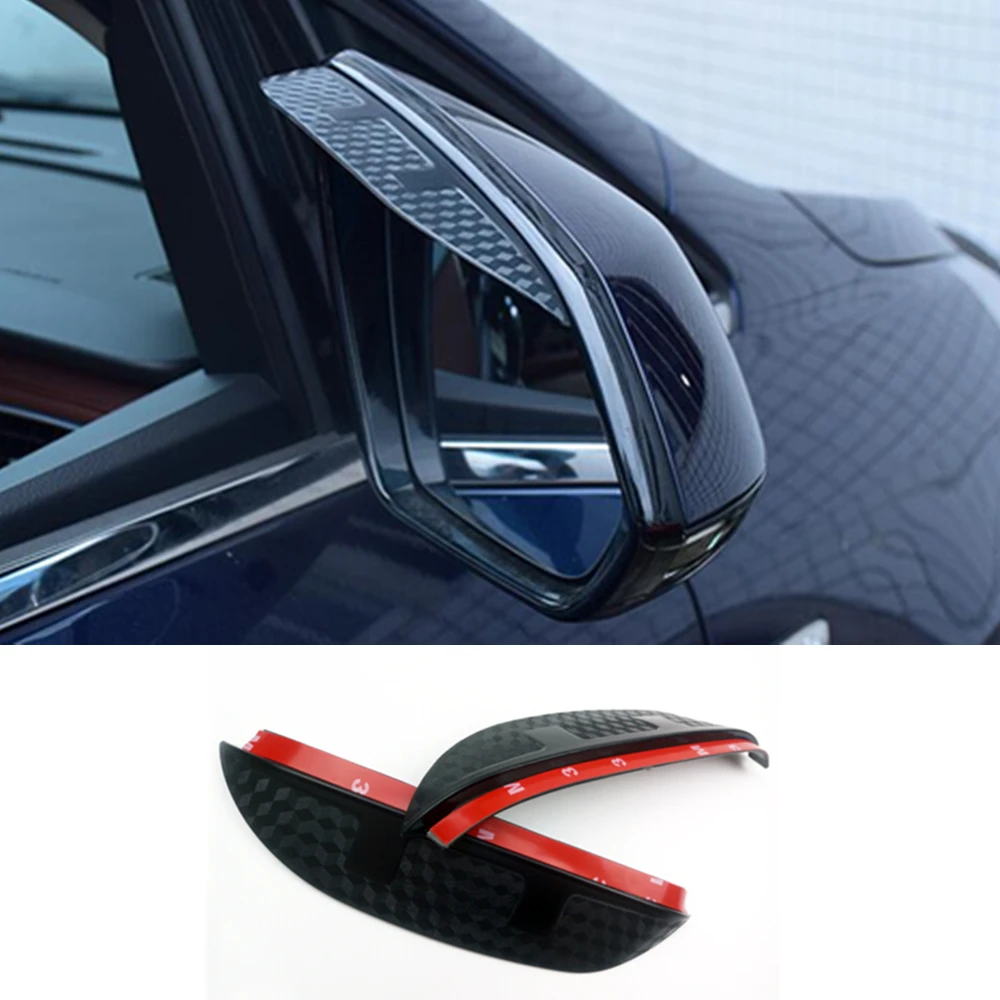 

Car Rear View Side Glass Mirror Trim Frame Rain Shield Sun Visor Shade Eyebrow Hood For Volvo XC40 2018 2019 2020 2021 2022 2023