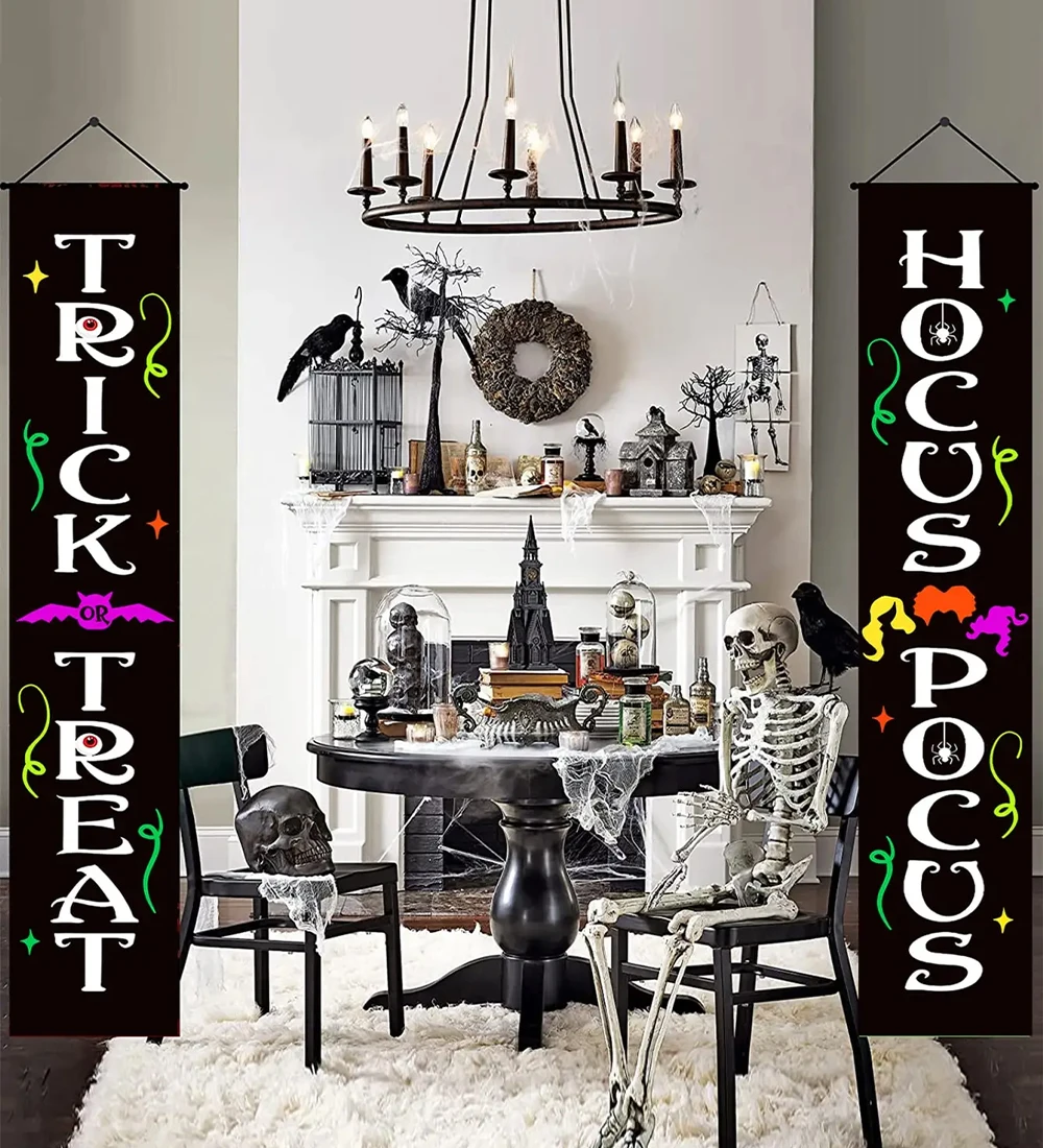 2 шт. украшения на Хэллоуин наружный баннер волшебное или деликатное украшение