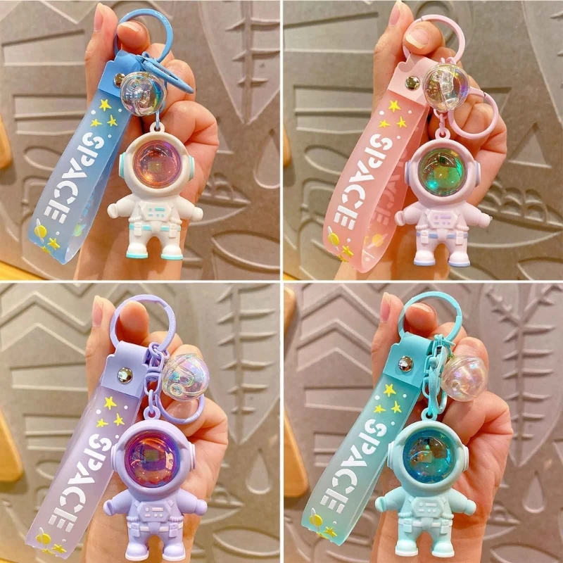 

Spaceman Keychain with Letter Wristband Astronaut Keyring Sunset Projector 57BD