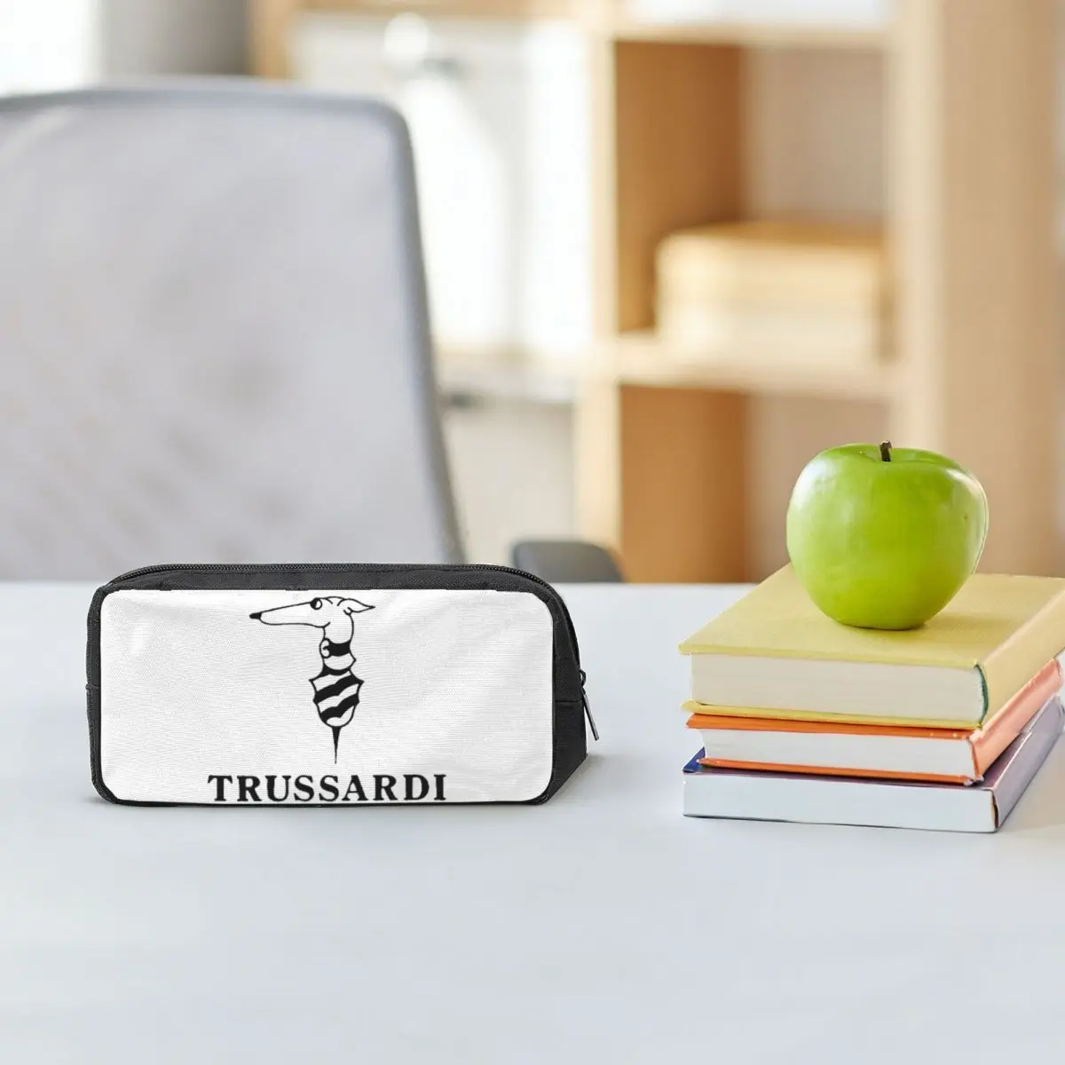 Фото Пеналы с логотипом Trussardis для студентов, подарочные пеналы-коробки, большая сумка для хранения карандашей, пенал-органайзер, держатель для ручек №1