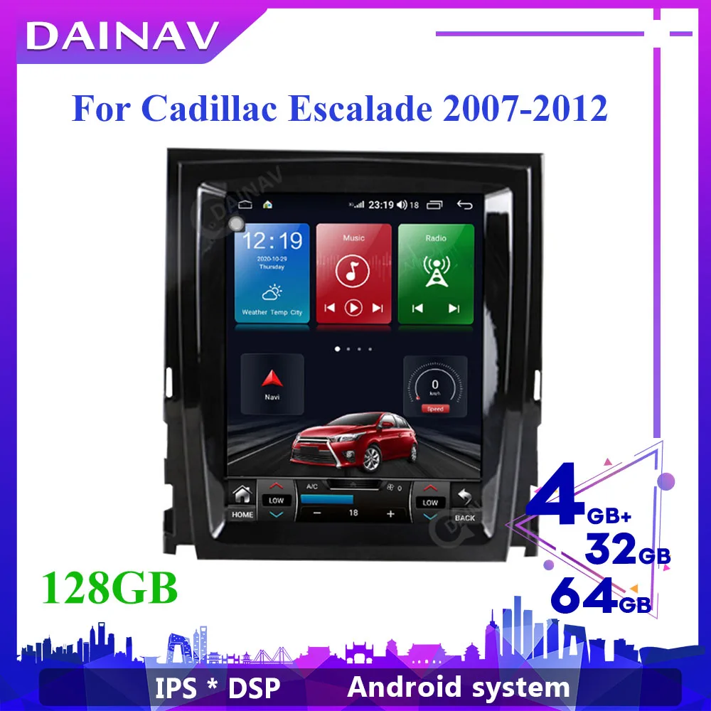 

Автомагнитола на Android 10 для Cadillac Escalade 2007 2008-2012, стереоприемник, радио, магнитофон, мультимедийный DVD-плеер