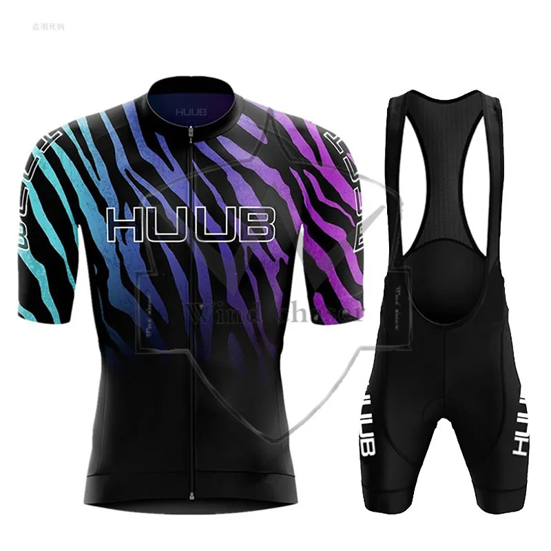 

Мужская Летняя велосипедная Джерси, комплект с коротким рукавом, одежда для велоспорта HUUB, дышащая быстросохнущая велосипедная одежда, вел...