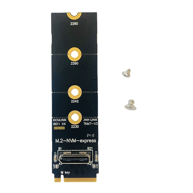 Для адаптера M.2 NVME к Oculink Female SFF-8612 PCI-E X4 поддержка DOCK-OC4 для 2 5-дюймового U.2 (SFF 8639) SSD