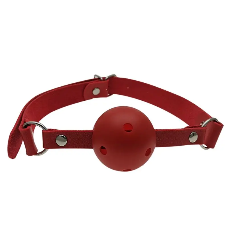 4 цвета регулируемый из искусственной кожи с открытым ртом кляп мяч игры для