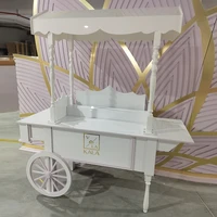 modern birthday party sweets display white acrylic wedding dessert cart candy cart with wheels baby shower