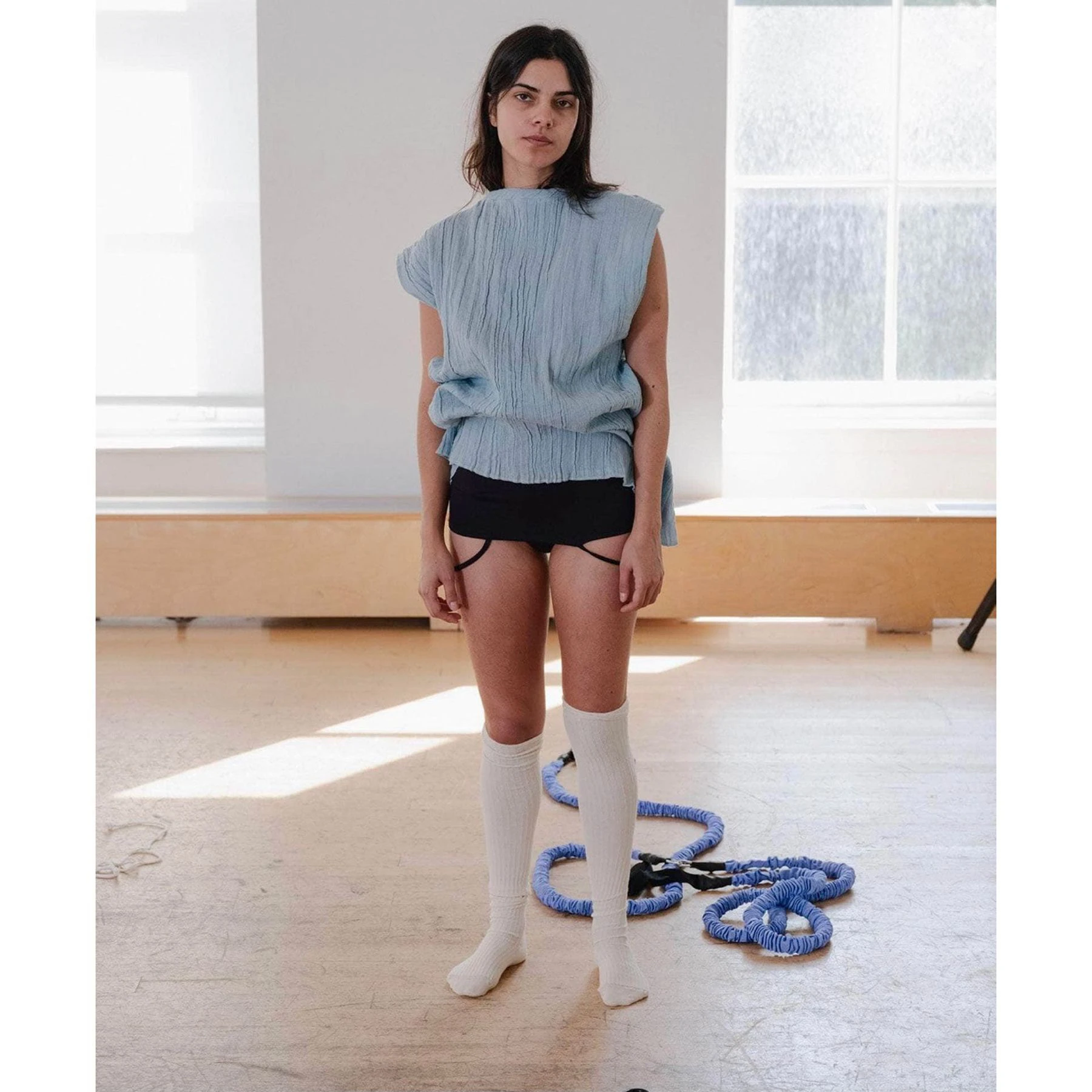 Разноцветные Базовые носки ~ Baser из органического хлопка зауженные полосатые с