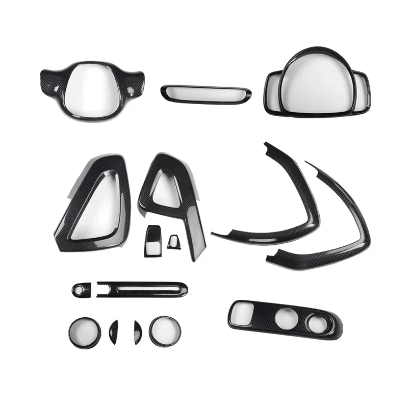 Для Mercedes-Benz Smart Fortwo W451 2009 2010 2011 2012 2013 2014 ABS стиль углеродного волокна декоративные