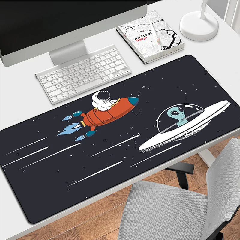 

Astronauts Xxl Mouse Pad Gamer Computer Accessories Mausepad Gaming Laptops Deskmat Non-slip Mat Mousepad Mats Keyboard Pc Mause