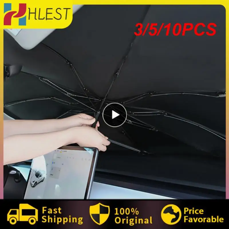 

3/5/10PCS Durable Car Sunshade For Tesla Model 3/y/x/s Series Dedicated Sun Visor Sun Protection