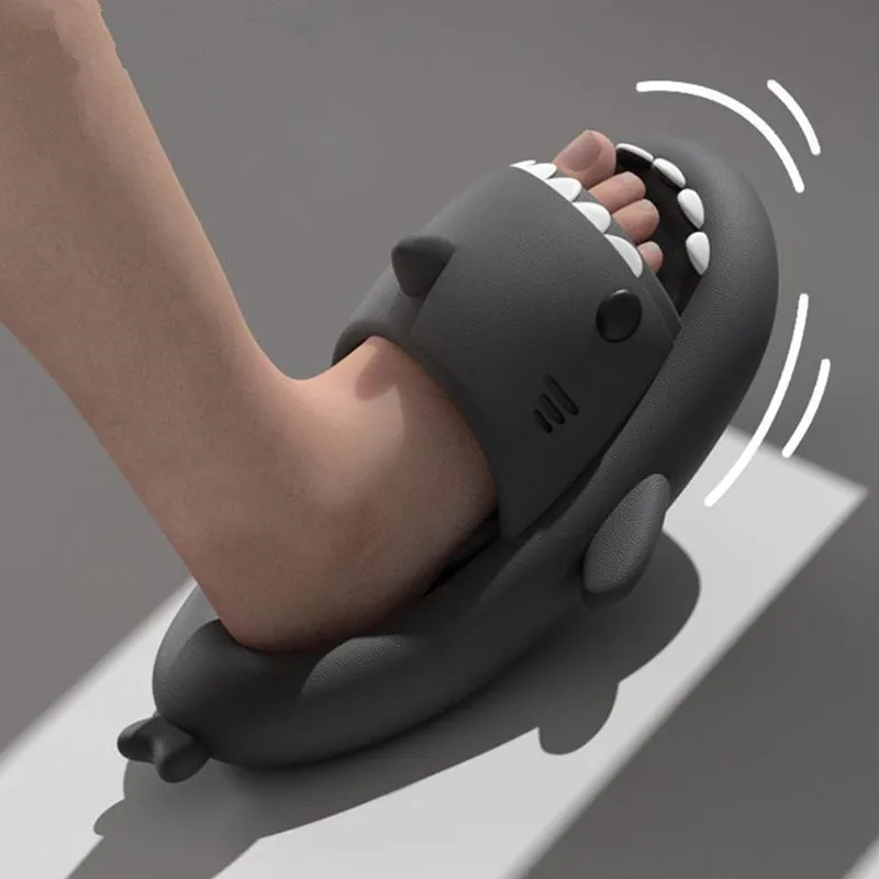 

2022 New Summer Slippers Lovely Shark Shape Slides Outdoor Women Shoes Kids Children Flip Flops Men Couples Cartoon EVA