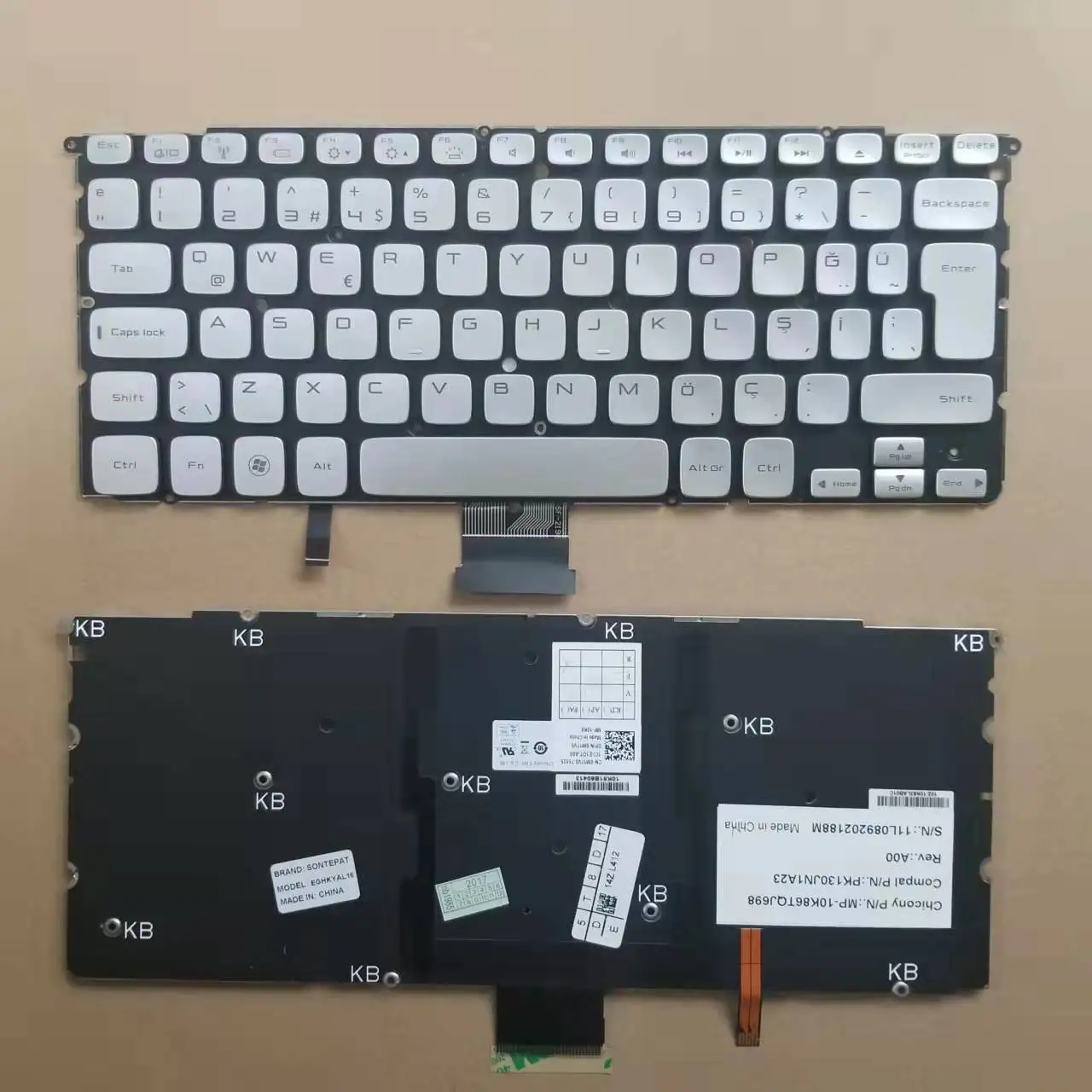 Новая клавиатура для ноутбука Dell Studio XPS 14Z L412Z 15Z L512Z L511Z Series Турецкая TR серебристая