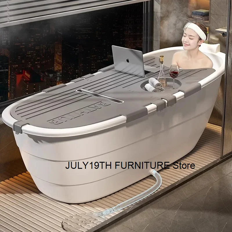 Складная горячая ванна для спа портативная надувная мытья волос взрослых ведро