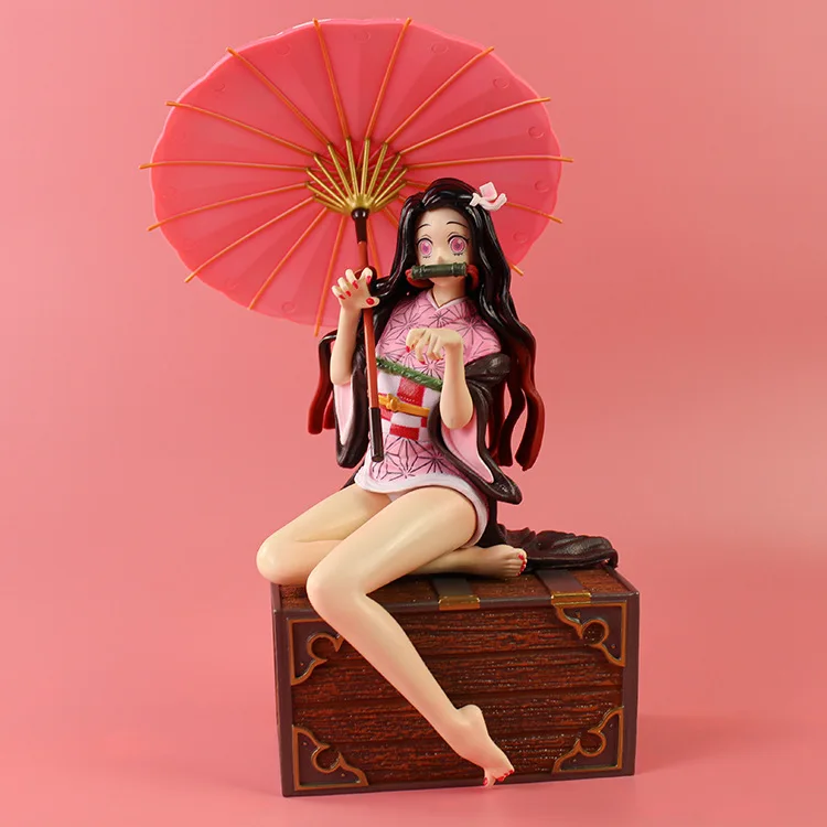 

30CM Boxed Demon Slayer Anime Action Figure Kamado Nezuko Sexy Girl Doll Kimetsu No Yaiba PVC Model Toys Collectible Gifts