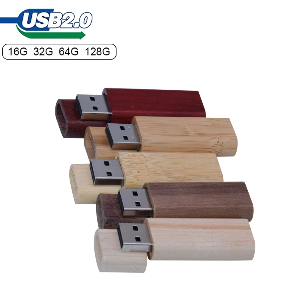 

Wooden USB Flash Drive Pendrive 4GB 8GB 16GB 32GB 64GB USB Creativo Thumb Drive LOGO Laser Engraved Gift Custom Logo Cle usb