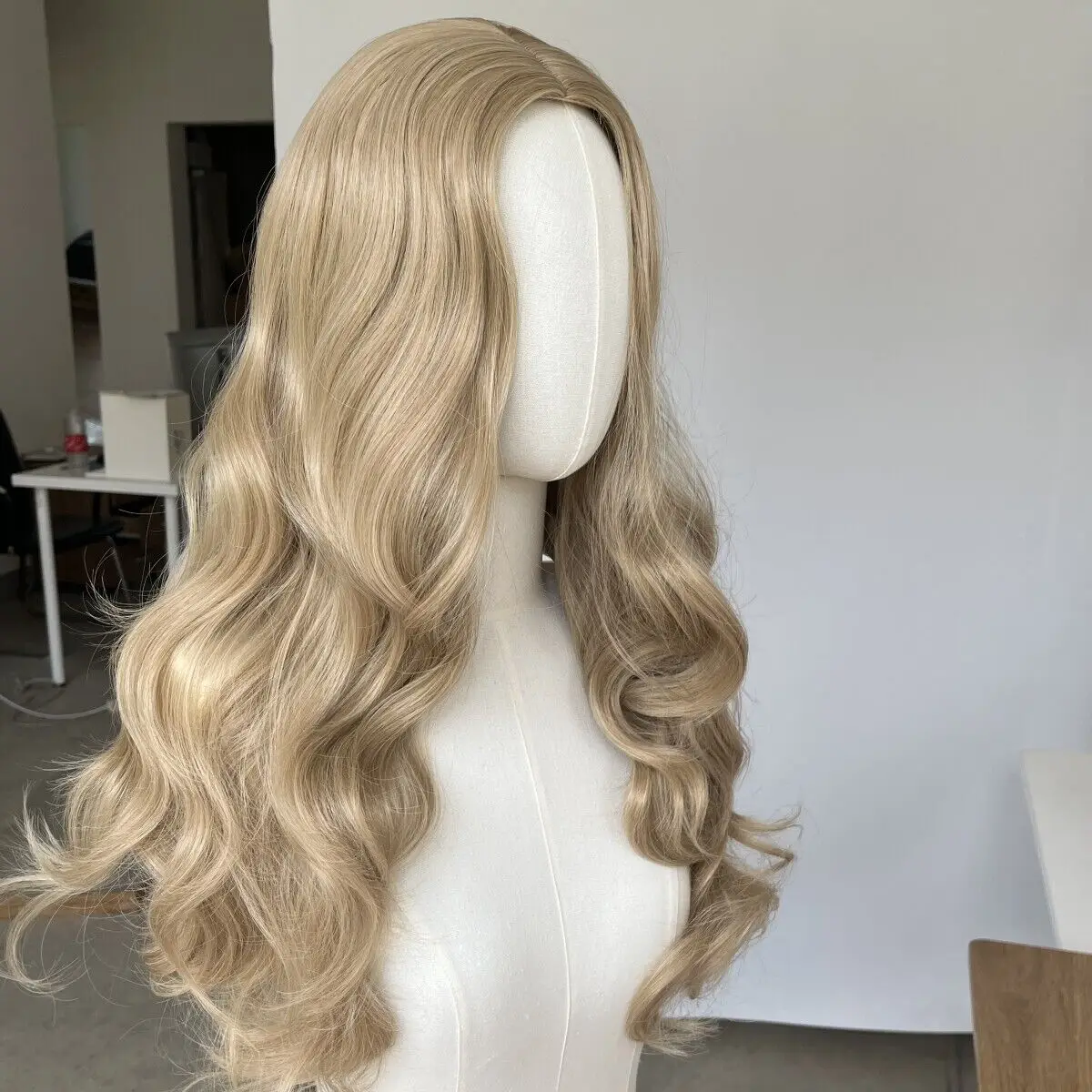 Женские синтетические волосы пепельно-русый косплей парик для вечеринки длинные