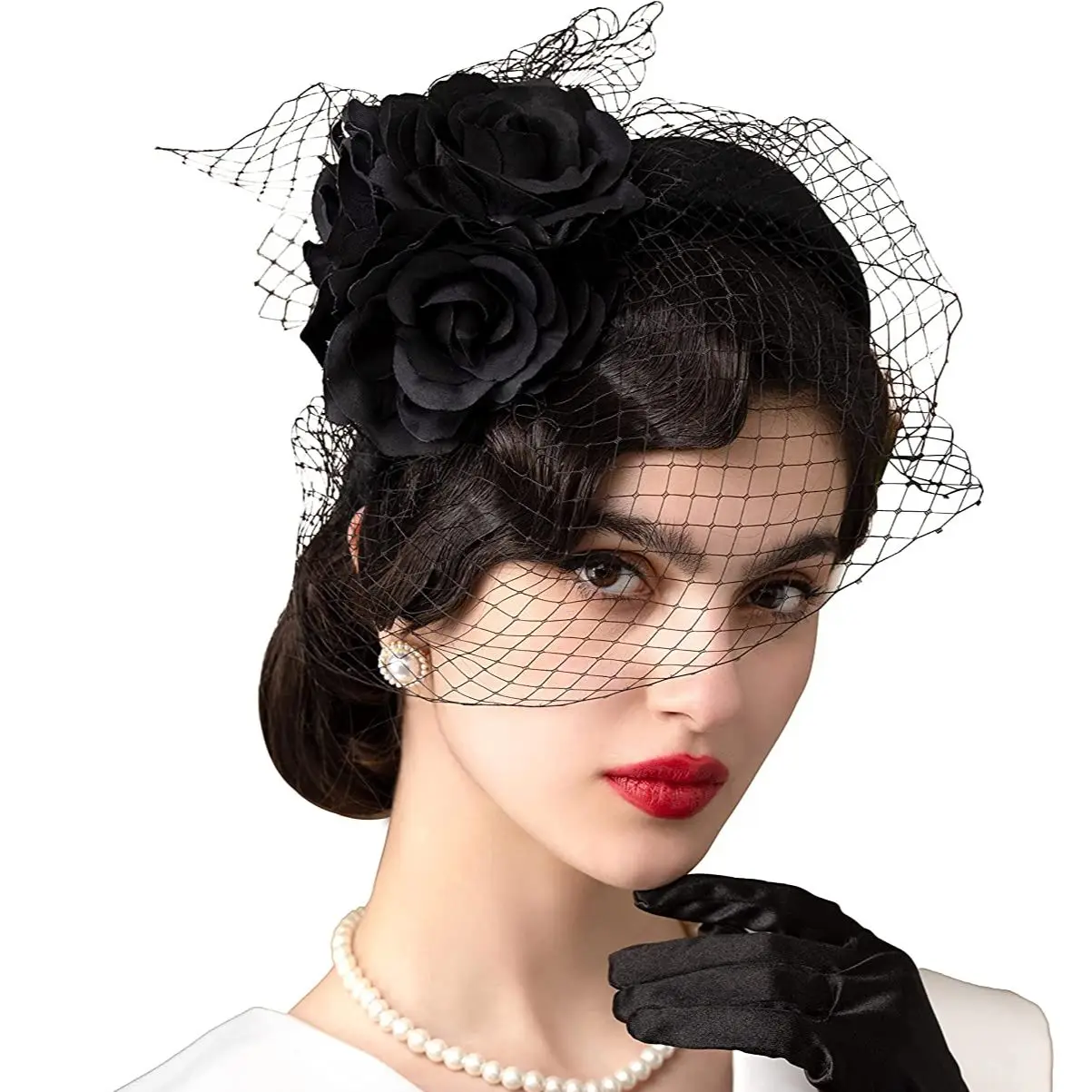Элегантные вуалетки головная повязка искусственная женская шляпа королевская