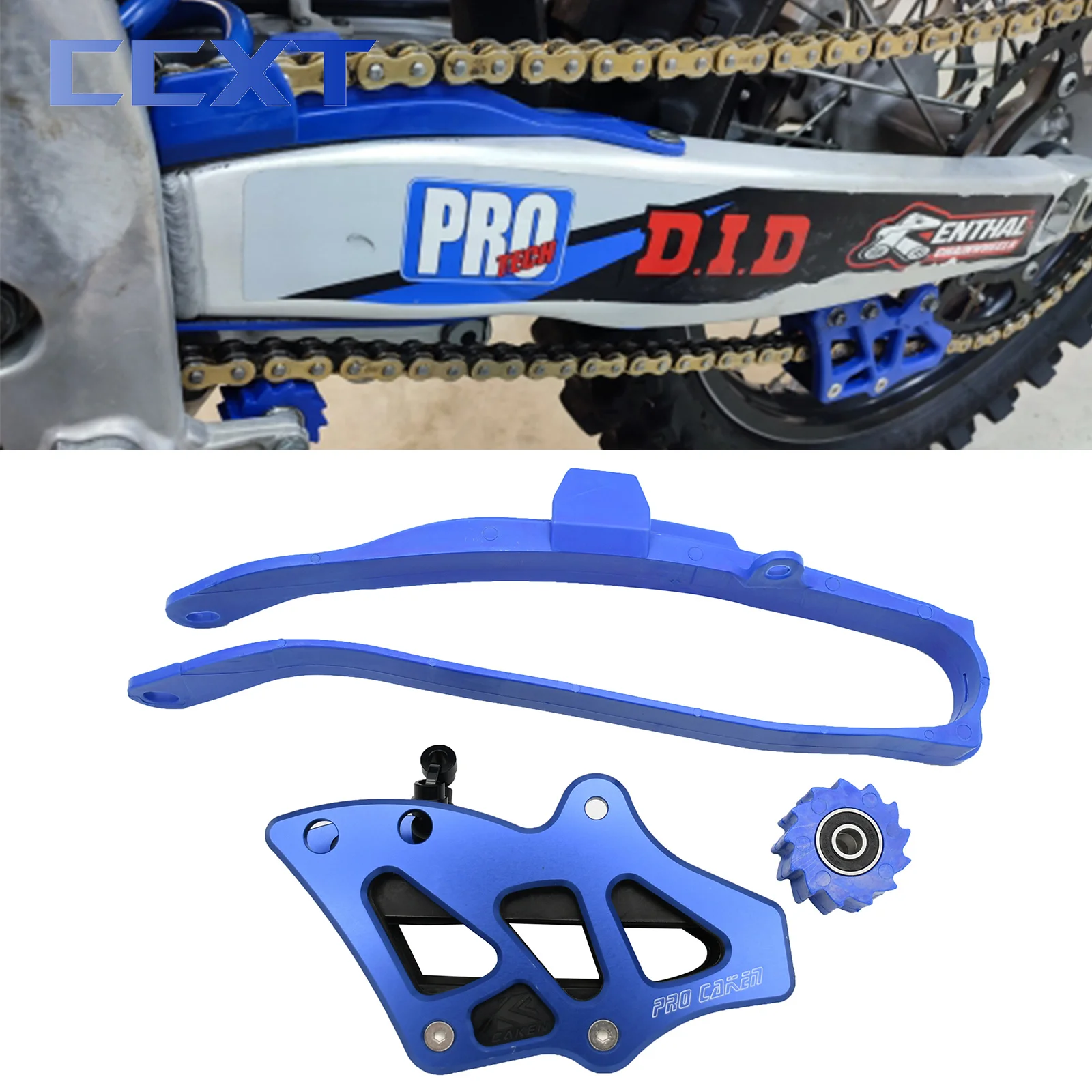

Motorcycle CNC Chain Guide Swingarm Chain Slider Rolle Protector For Yamaha YZ125 YZ250 2008-2021 YZ250F YZ450F 2007-2021 Parts