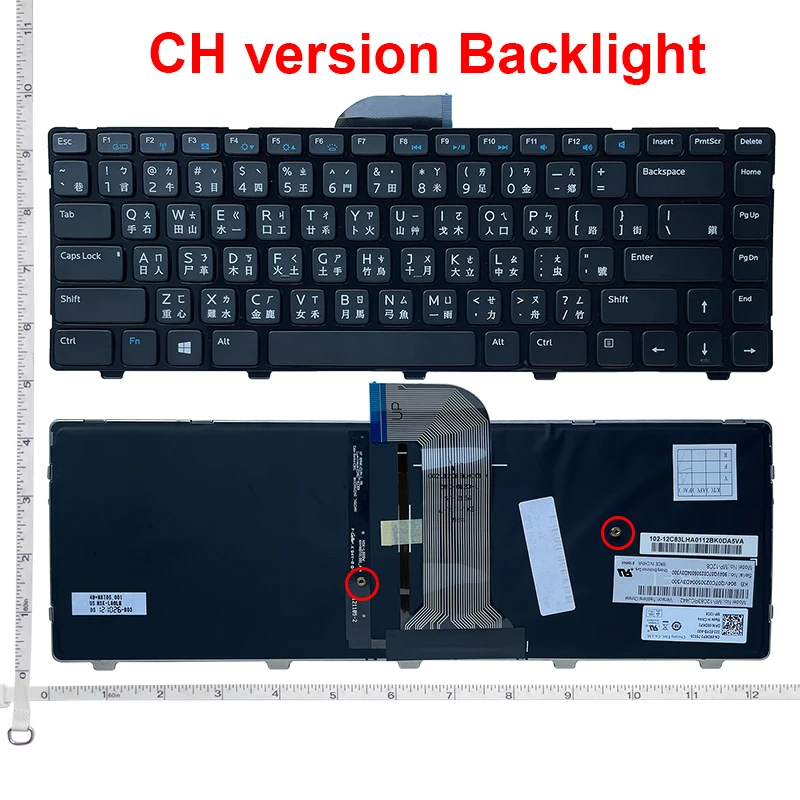 

CH New Replace laptop keyboard For Dell FOR Inspiron 14 3421 3437 14R 5421 5437 M431R Latitude 3440 Vostro 2421 Backlit