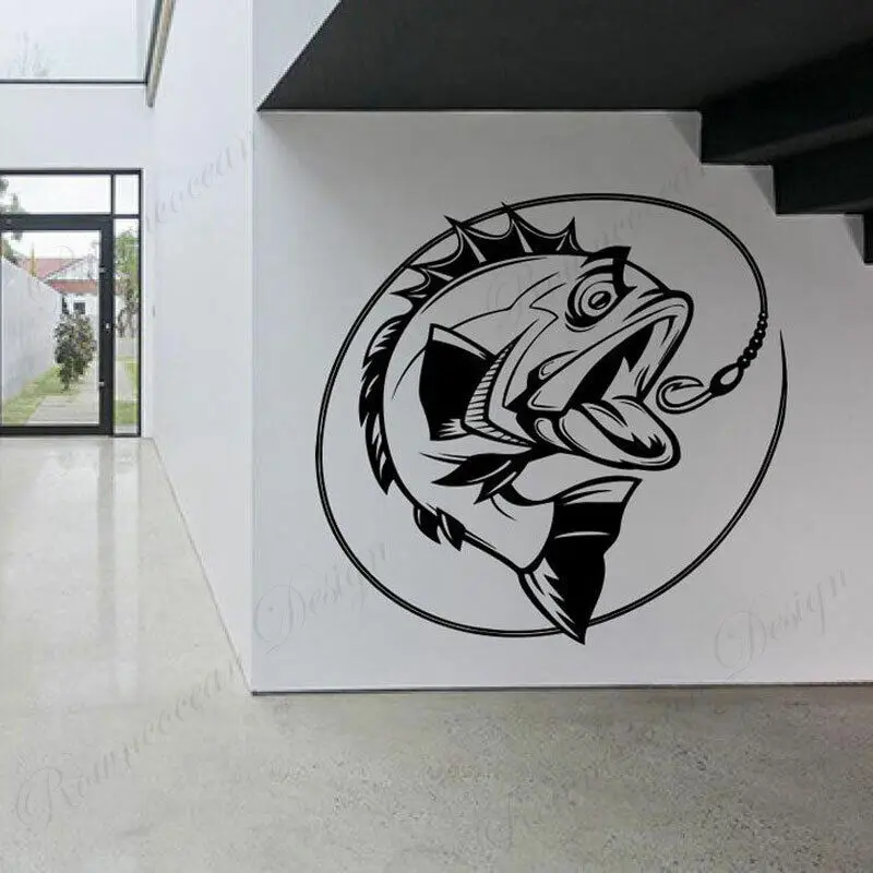 Настенные виниловые наклейки A666 для рыбалки хобби охоты удочки снастей