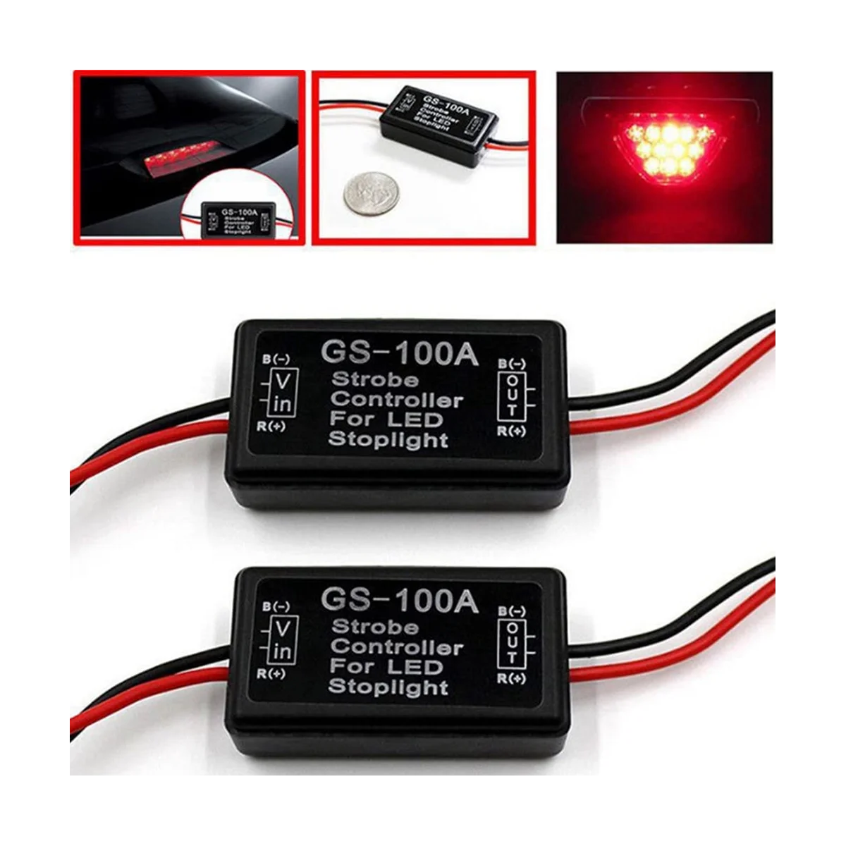 Фонарь заднего фонаря 12-24 В постоянного тока 2 А 24 Вт 8 шт.