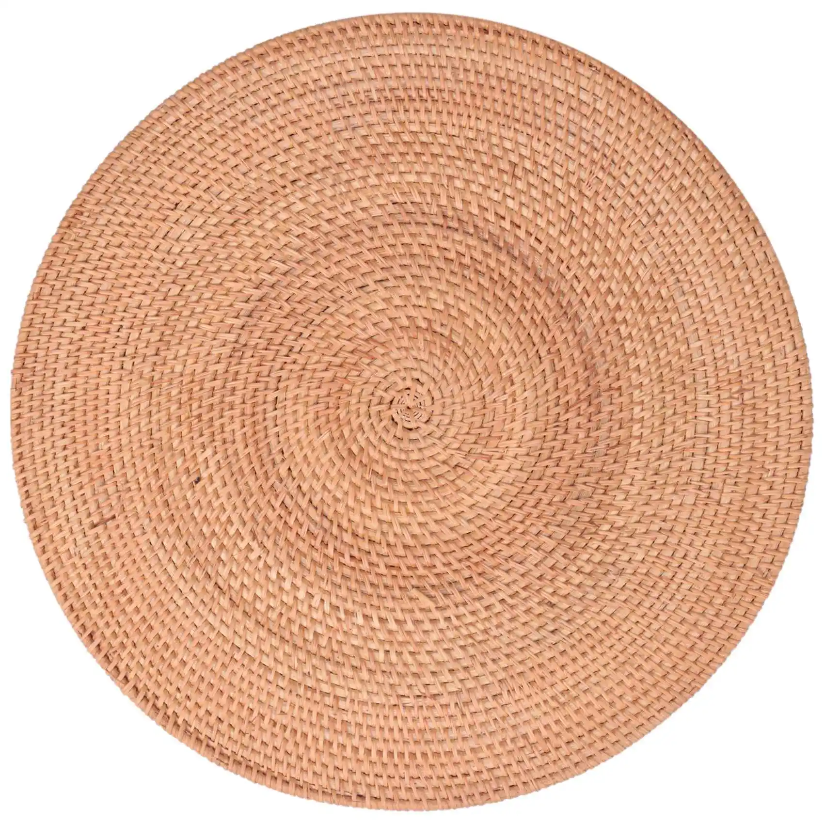 

Плетеная подстилка из ротанга, коврики для стола, нескользящий термостойкий Коврик для места, плетеная подстилка, круглые подставки для горячих блюд, 40 см