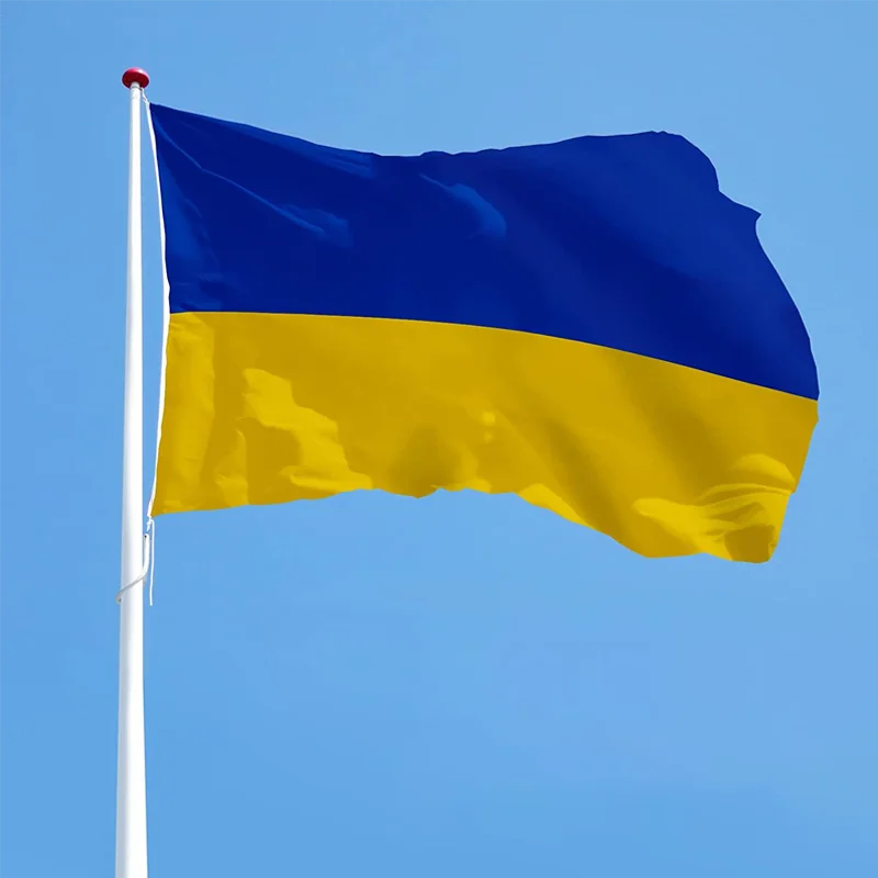 

90 x 150cm Ukraine National Ukraine Flag Hanging Polyester Blue Yellow UA UKR Ukrainian National Flags For Decoration