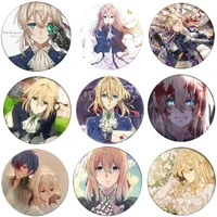 free shipping anime violet evergarden brooch pin cosplay badges for clothes backpack decoration b023