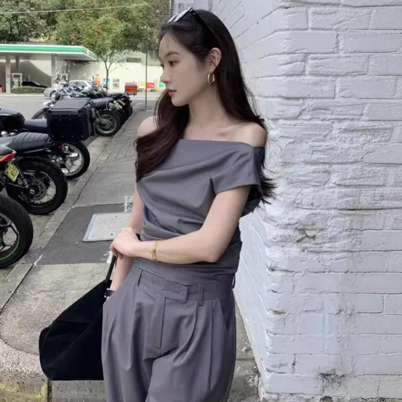 Сексуальный дизайн плеч ниша с короткими рукавами летняя французская куртка