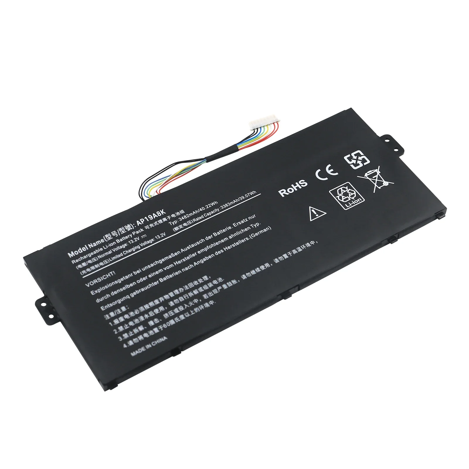 Фото Новый аккумулятор для ноутбука AP19A8K для Acer Chromebook Spin 311 CP311-1H CP311-1HN 2HN Spin 511 R752T R752TN серии 3ICP5/58/72 11,55 В №4