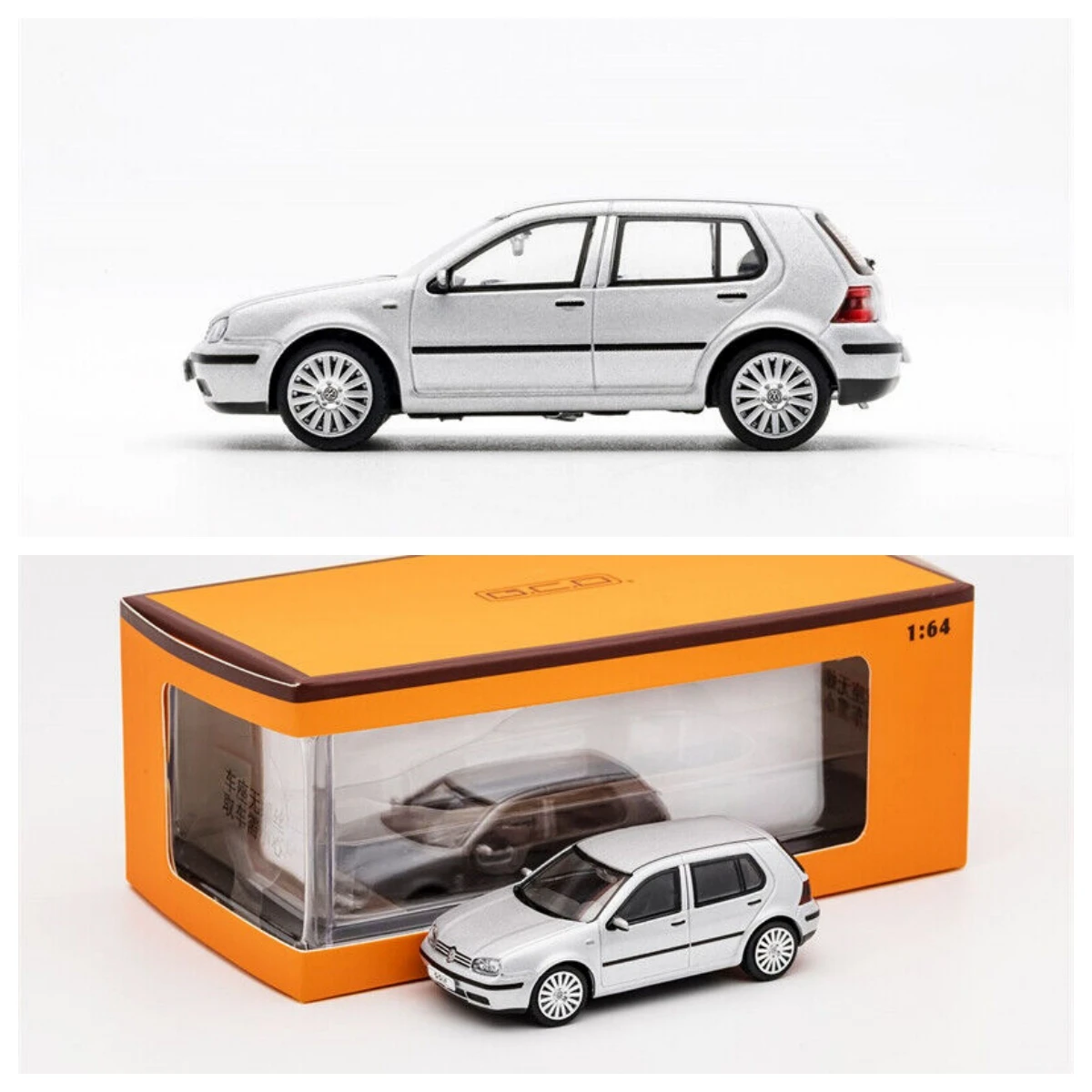 

GCD 1:64 Golf Gen.4 Silver DieCast Model Car Collection Limited Edition Hobby Toy Car