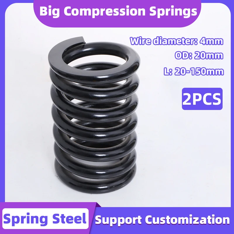 Creamily 2 шт. Большие Пружины сжатия сильное черное натяжение пружины Y-типа