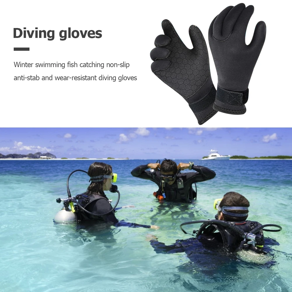 

3mm Neoprene Swimming Snorkeling Gloves Non Slip Warm Diving Winter Swim Gloves