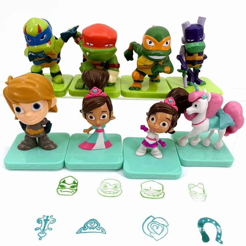 Princess Knight Teenaged Mutant Ninja Turtle Cartoon Action Figurine Aberdeen Seal Stamper Toys Children Gifts