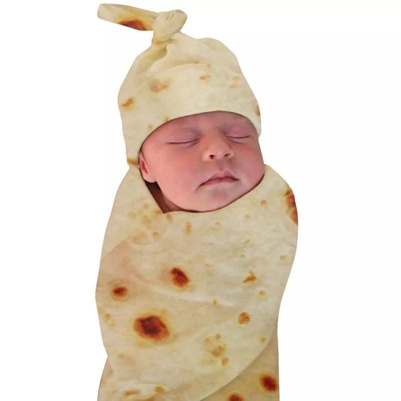 1 комплект одеяло Burrito детская мука Тортилла пеленка искусственное головной убор