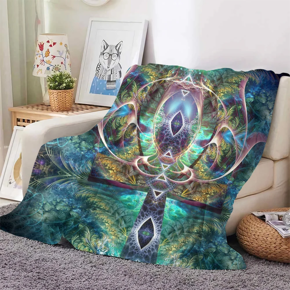 

Newest Ancient Egyptian Hieroglyphs Blanket Print Eye of Horus Flannel Blanket Quilts for Bed Sofa Couch Hiking Picnic Blanket