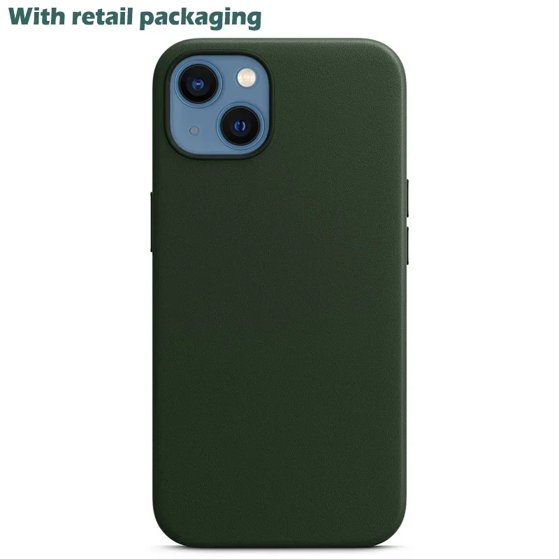 Оригинальный кожаный магнитный чехол Apple Magsafe для iPhone 13 Pro Max мини-чехол с