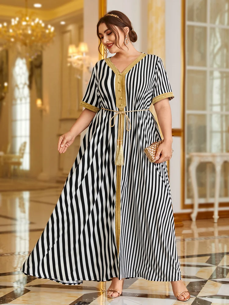 

TOLEEN Oversize Plus Size Maxi Large Dresses 2022 Summer Fashion Elegant Long Shirt Women Muslim Party Evening Festival Clothing