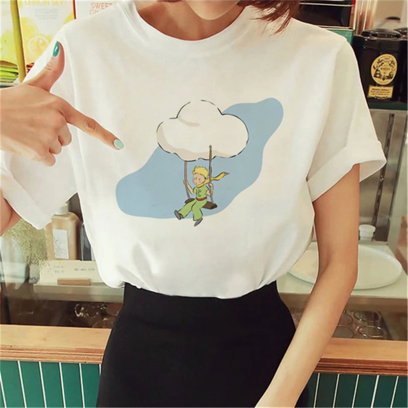 

Street Fun Trend Short Sleeved Top Clothing Printing Fashion Casual Cartoon Women'S 2023 Summer Cartoon Pattern Printing T-Shirt