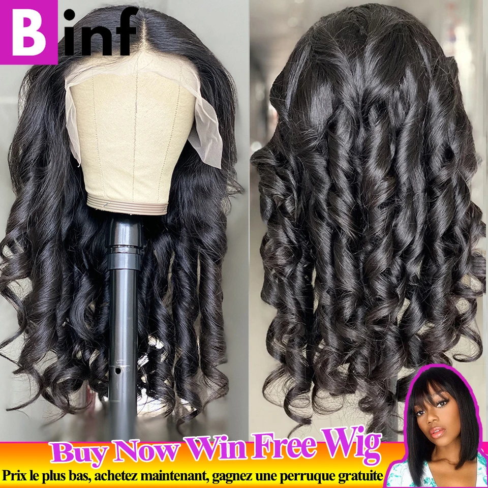 

13x6 HDTransparent Lace Front Human Hair Wigs Brazilian Remy New Body Wave Lace Frontal Wig For Women PrePlucked Closure Wig