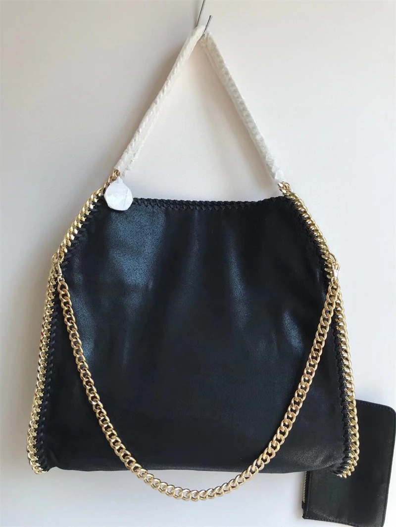 

Женская сумка на цепочке Stella, новинка, сумка из ПВХ, Европейская и американская мода, ручной тоут на одно плечо с косыми лямками