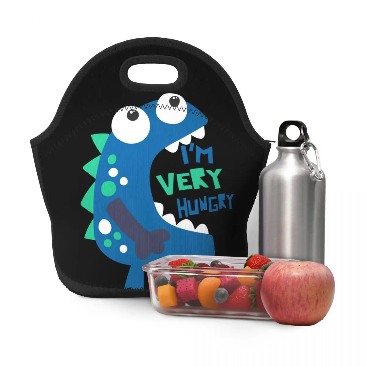 

Симпатичная Детская сумка для ланча Dino для школы, коробка для ланча для мальчиков, сумка-Органайзер для пикника, еды и напитков, маленькая су...