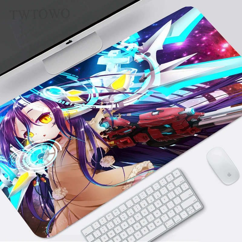 

Коврик для мыши No Game No Life, геймер XL, новый домашний коврик для мыши на заказ, XXL, коврик для клавиатуры, нескользящий, натуральный каучук, мягки...