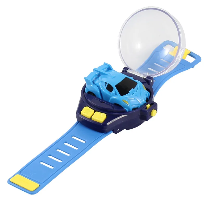 

Cartoon RC Small Car Alloy Material Watch Charge Remote Control Cute Infrared Sensing Model Batteryed Toys For Children Gifts