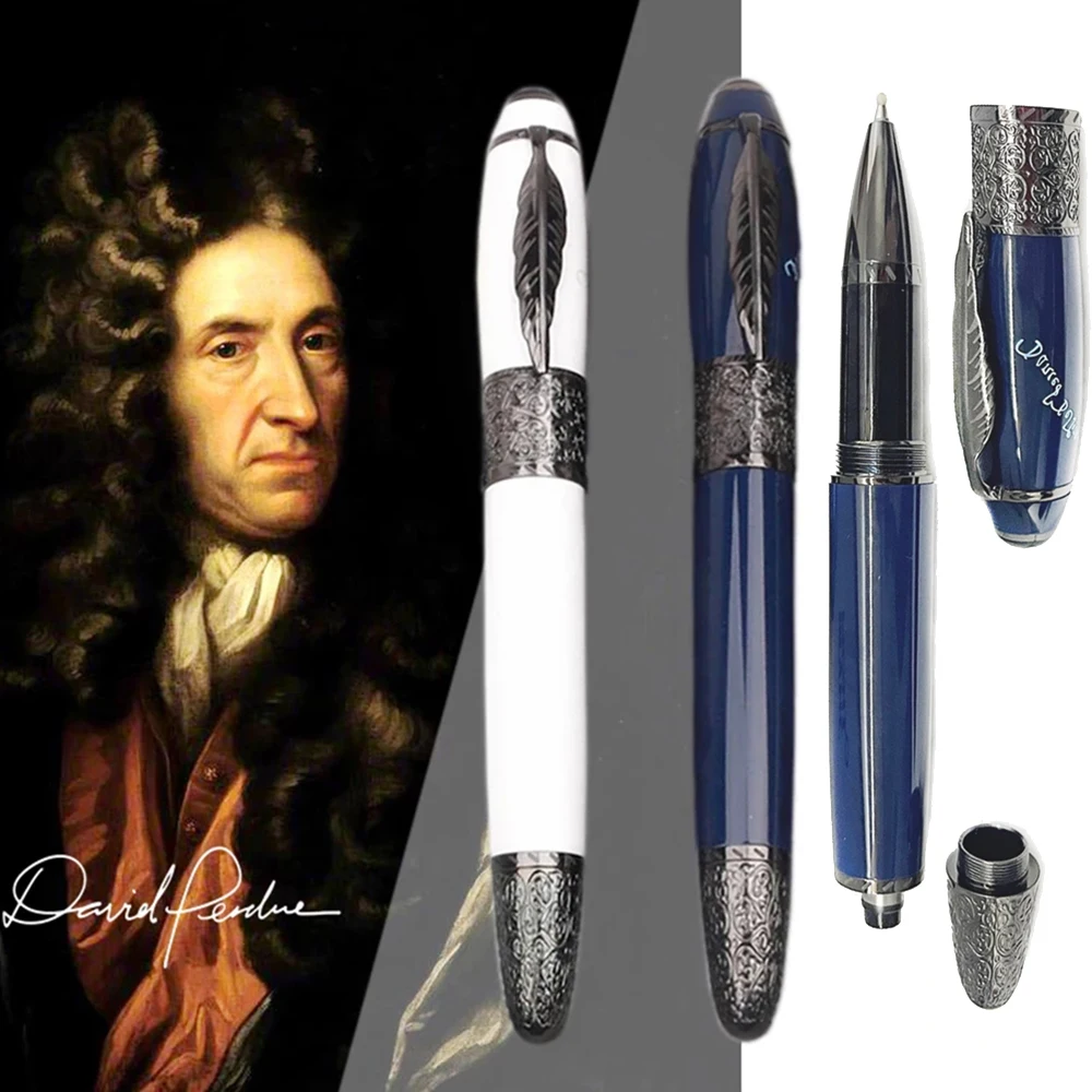 Luxury Great Writer Edition Daniel Defoe MB Fountain Rollerball Ballpoint Pen Stationery Writing Smooth With Serial Number