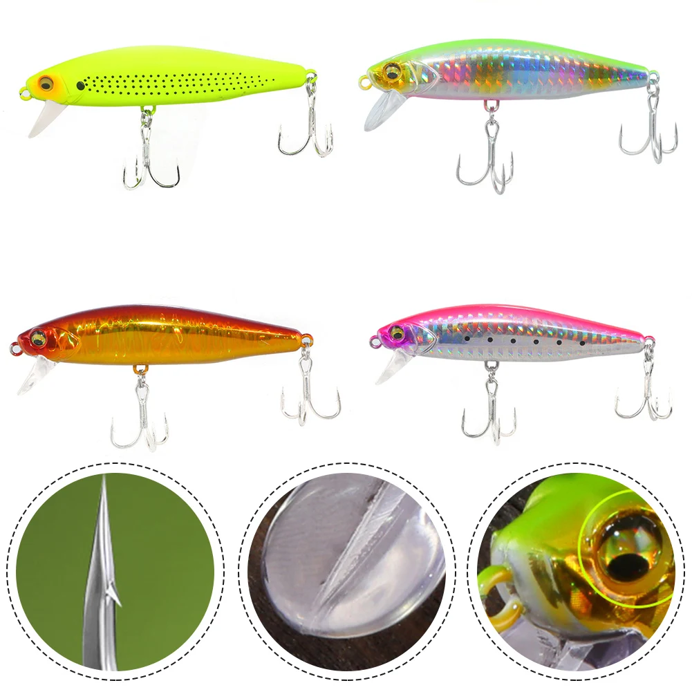 

1pc 9cm 27g Minnow Fishing Lure Bass Crankbait Wobbler Artificial Bait Hook Lure 4# Fishhook Pesca Iscas Fish Tackle Accessories