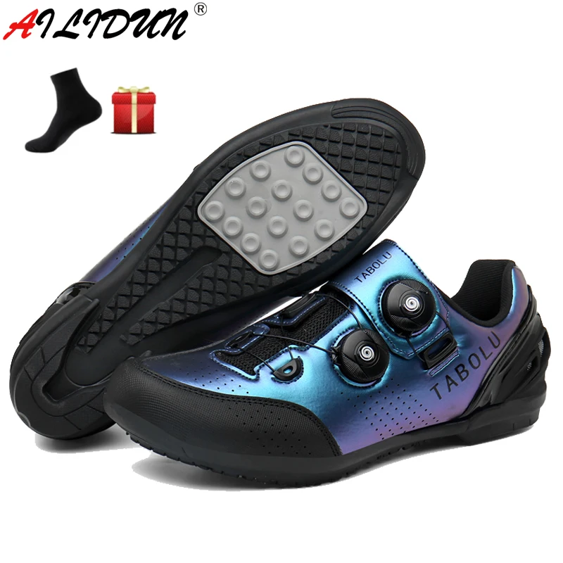 

2022 New Without Cleats Cycling Shoes for Flat Pedals Mtb Men's Women Sport Mountain Bike Shoes Road Non Locking Bicycle Sneaker
