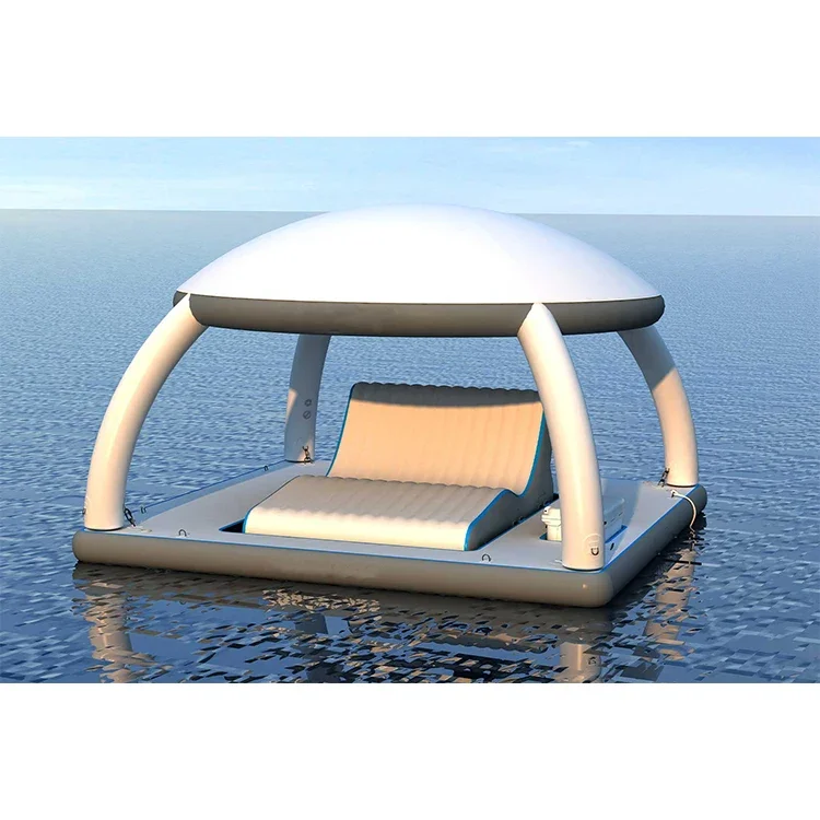 Изготовленная на заказ надувная водная платформа для отдыха с плавающим