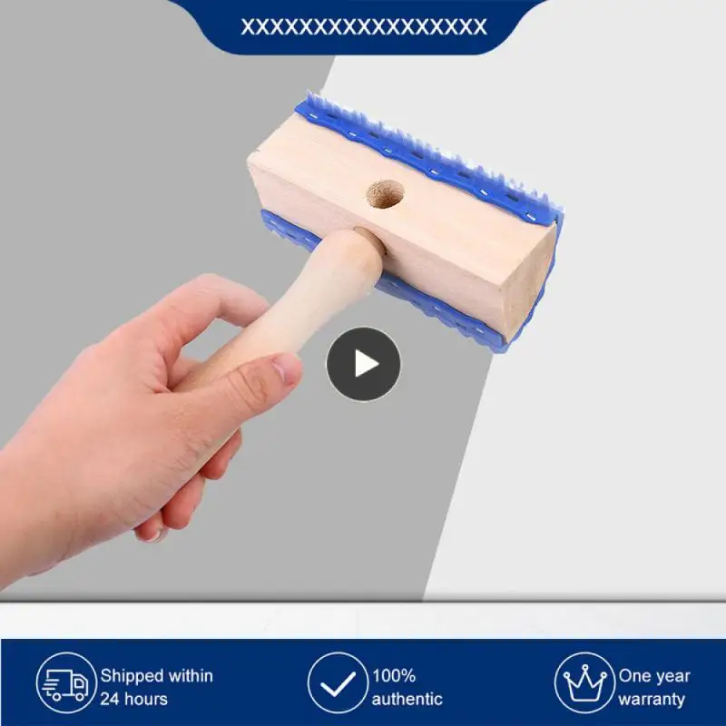 

Wooden Handle Imitation Wood Grain Paint Brush for Liquid Wallpaper Decoration Tool