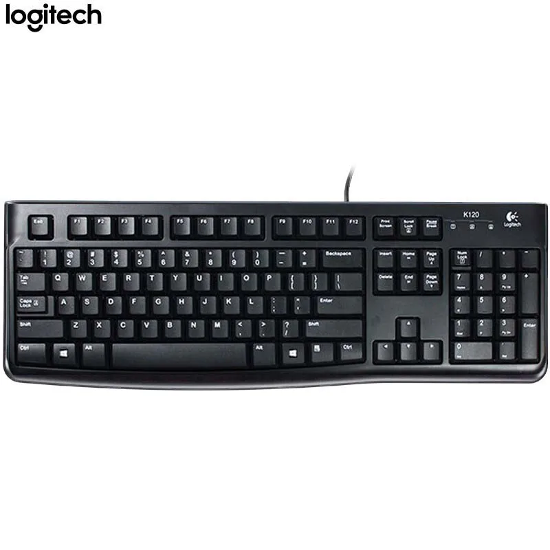 Клавиатура Logitech K120 USB-кабель компьютерная клавиатура |
